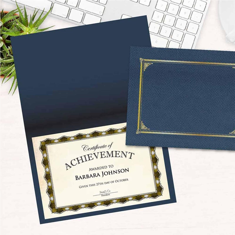 Geographics Mini Parchment Certificates, 5-1/2" x 8-1/2", Crown Gold, Pack Of 30 - Image 3
